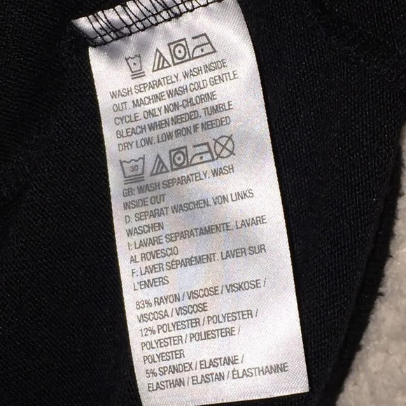 AnyBody Black Sheer Small Crossover Top - Picture 8 of 13